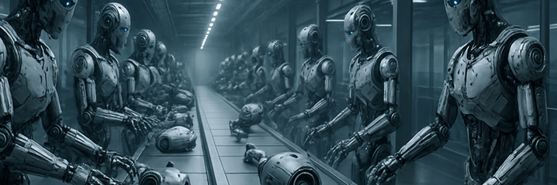 Robots assembly line